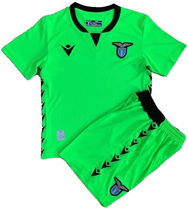 Kit infantil Goleiro II Lazio 2021 2022 Macron oficial 